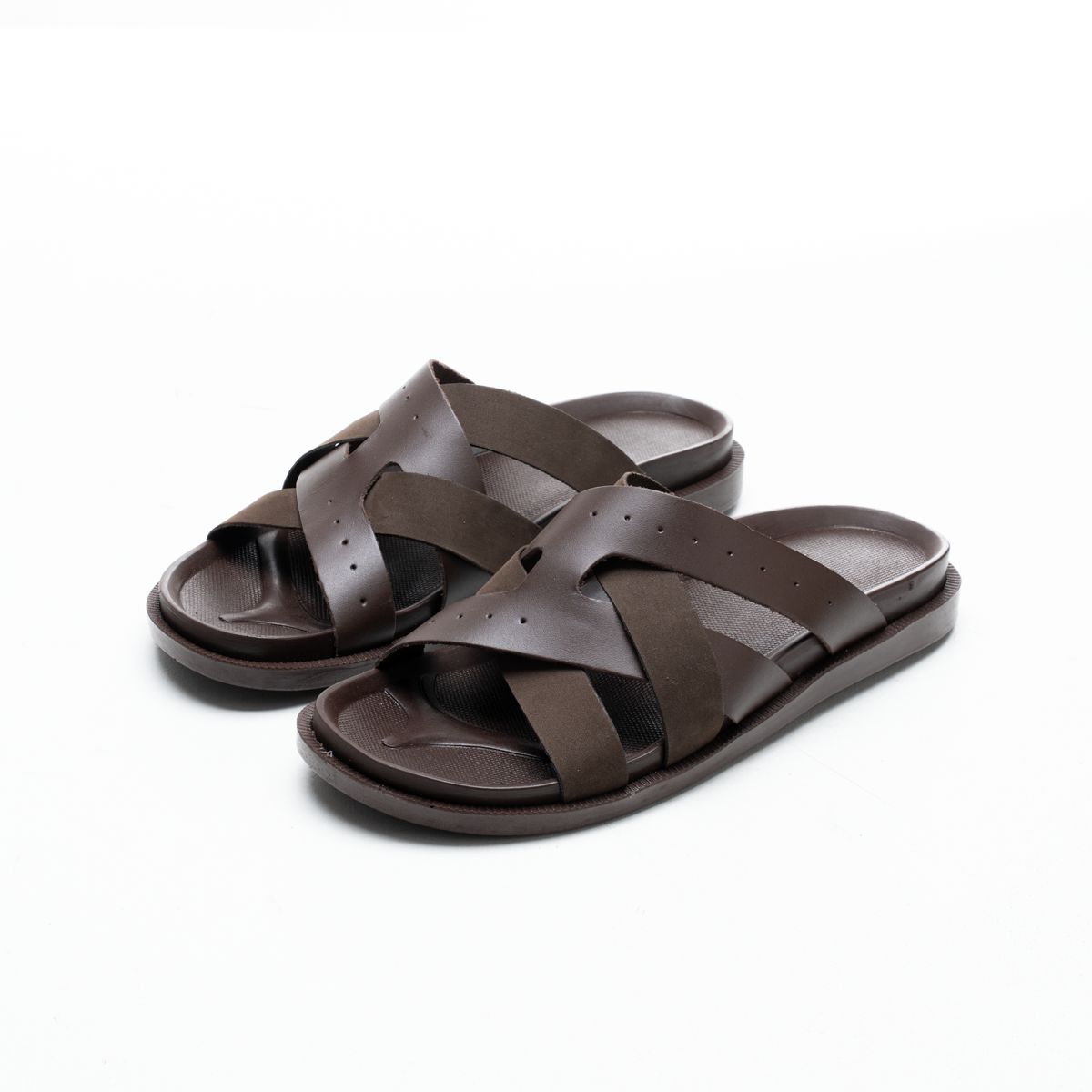 Double H Genuine Leather Slippers