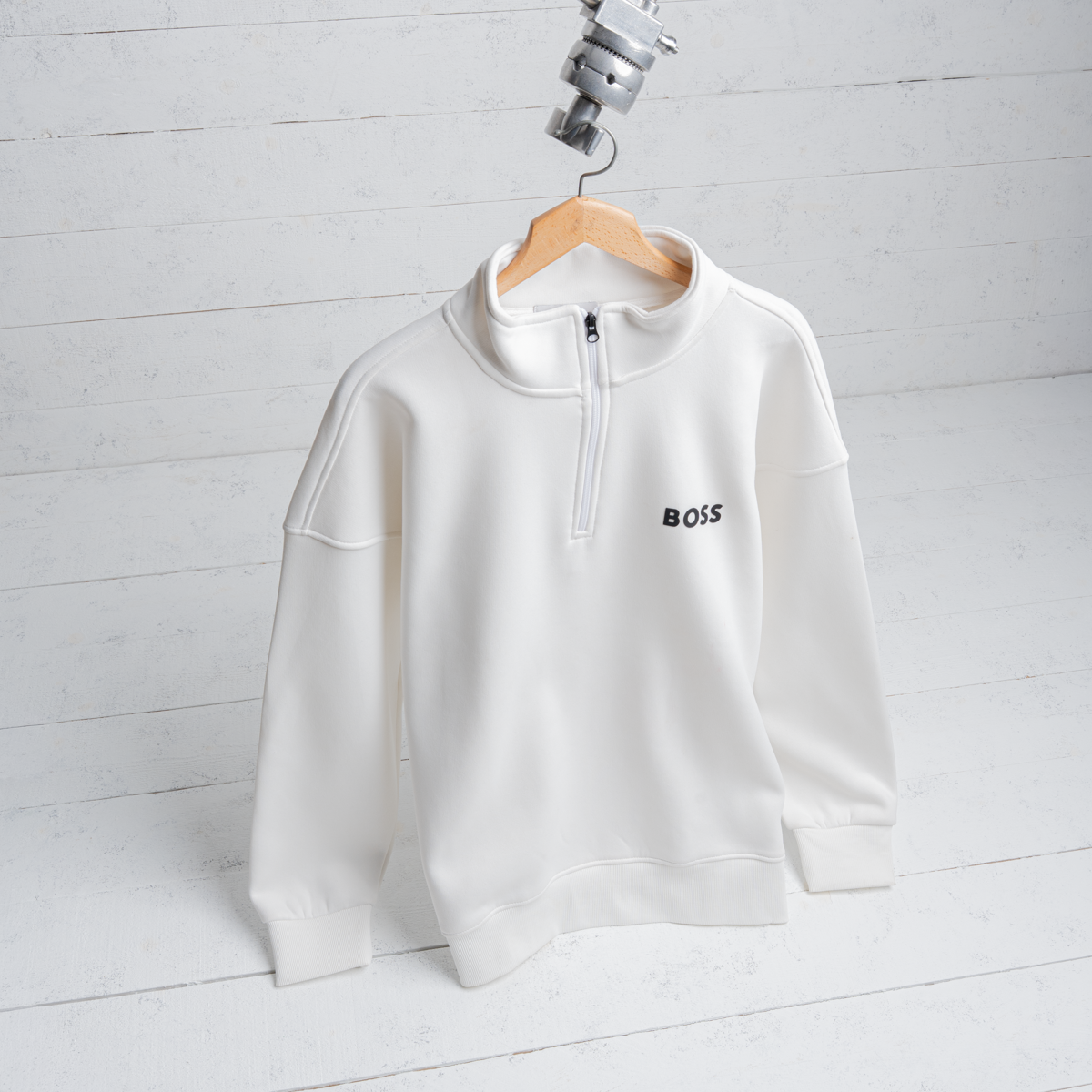 BOSS QUARTER-ZIP SWEATSHIRT